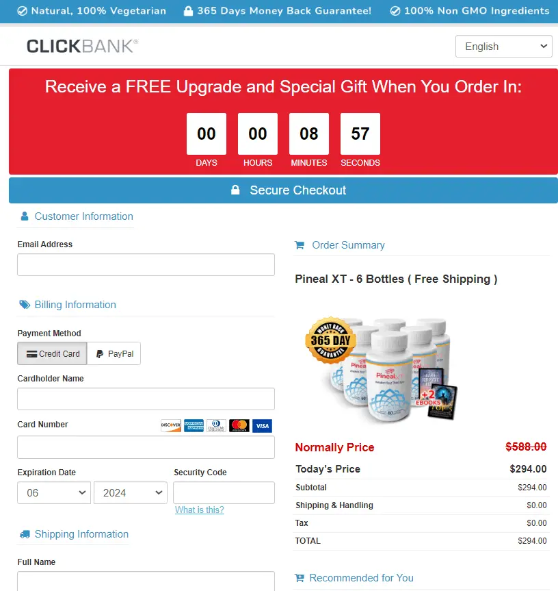 Secure Checkout Page